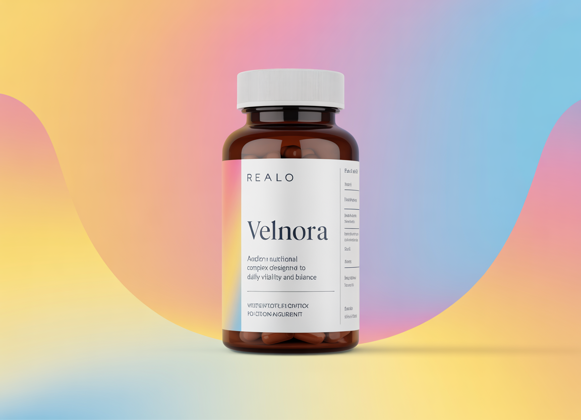 Velnora nutritional supplement bottle